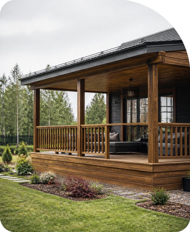 Терраса для дачи в Малгобеке под ключ от 46431 р. | РадиДОМА-Млг